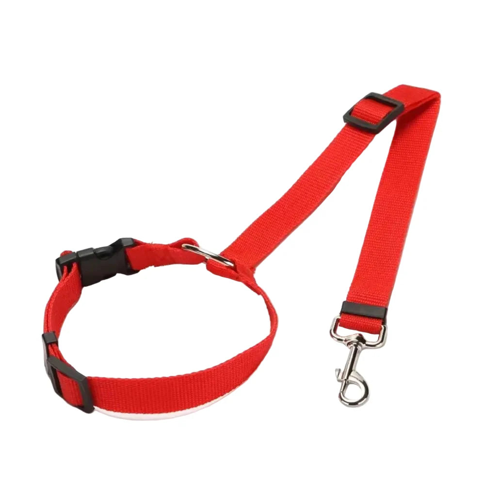 Vehicle Belt & Adjustable Nylon Leash for Dogs (7 colors available)