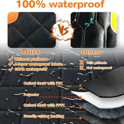 Waterproof Dog Car Hammock with Mesh Window
