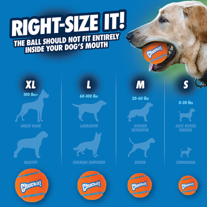 Chuckit! Tennis Ball Lge - 1pk