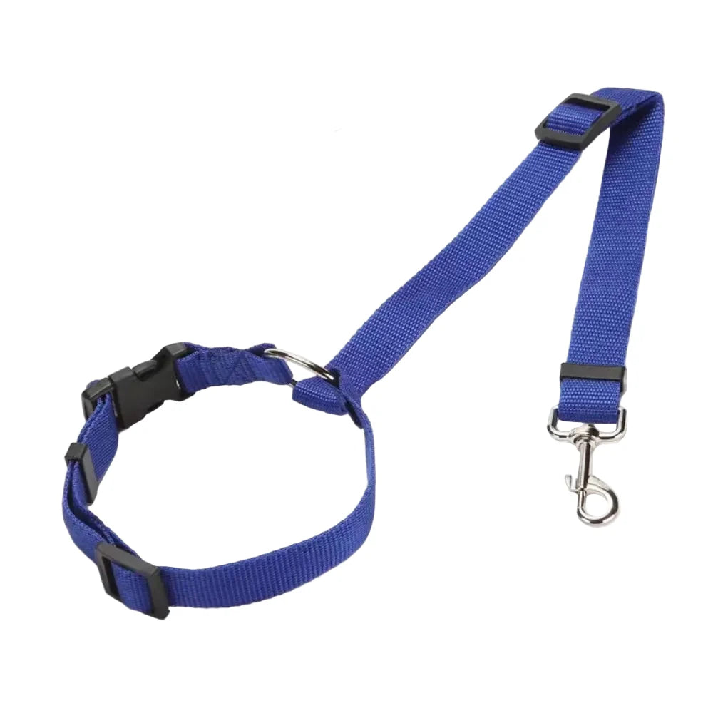 Vehicle Belt & Adjustable Nylon Leash for Dogs (7 colors available)