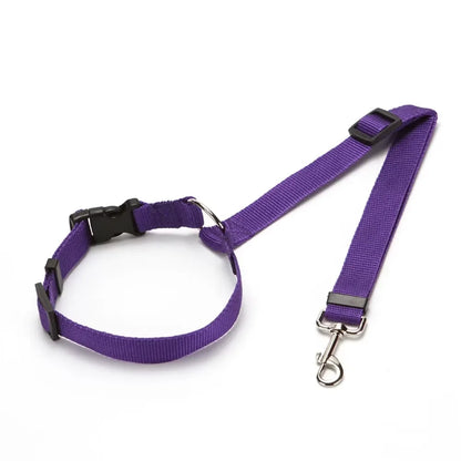 Vehicle Belt & Adjustable Nylon Leash for Dogs (7 colors available)