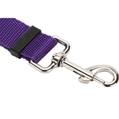 Vehicle Belt & Adjustable Nylon Leash for Dogs (7 colors available)