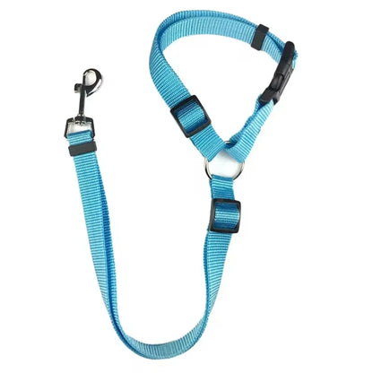 Vehicle Belt & Adjustable Nylon Leash for Dogs (7 colors available)