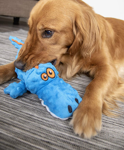 Squeaker Plush Gator Pet Toy for Small Dogs & Puppies, Soft & Durable