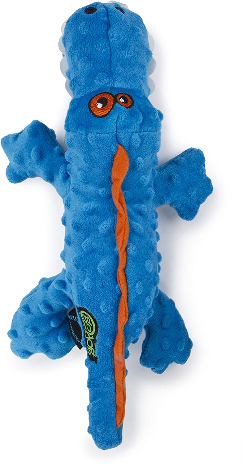 Squeaker Plush Gator Pet Toy for Small Dogs & Puppies, Soft & Durable