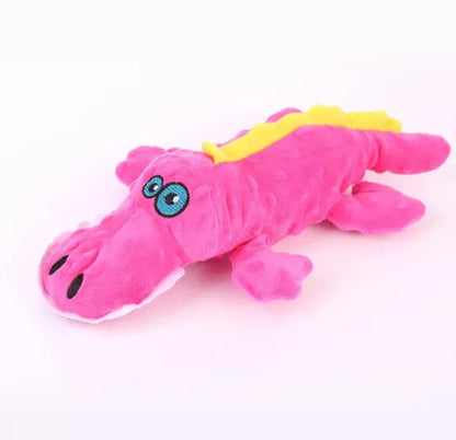 Squeaker Plush Gator Pet Toy for Small Dogs & Puppies, Soft & Durable
