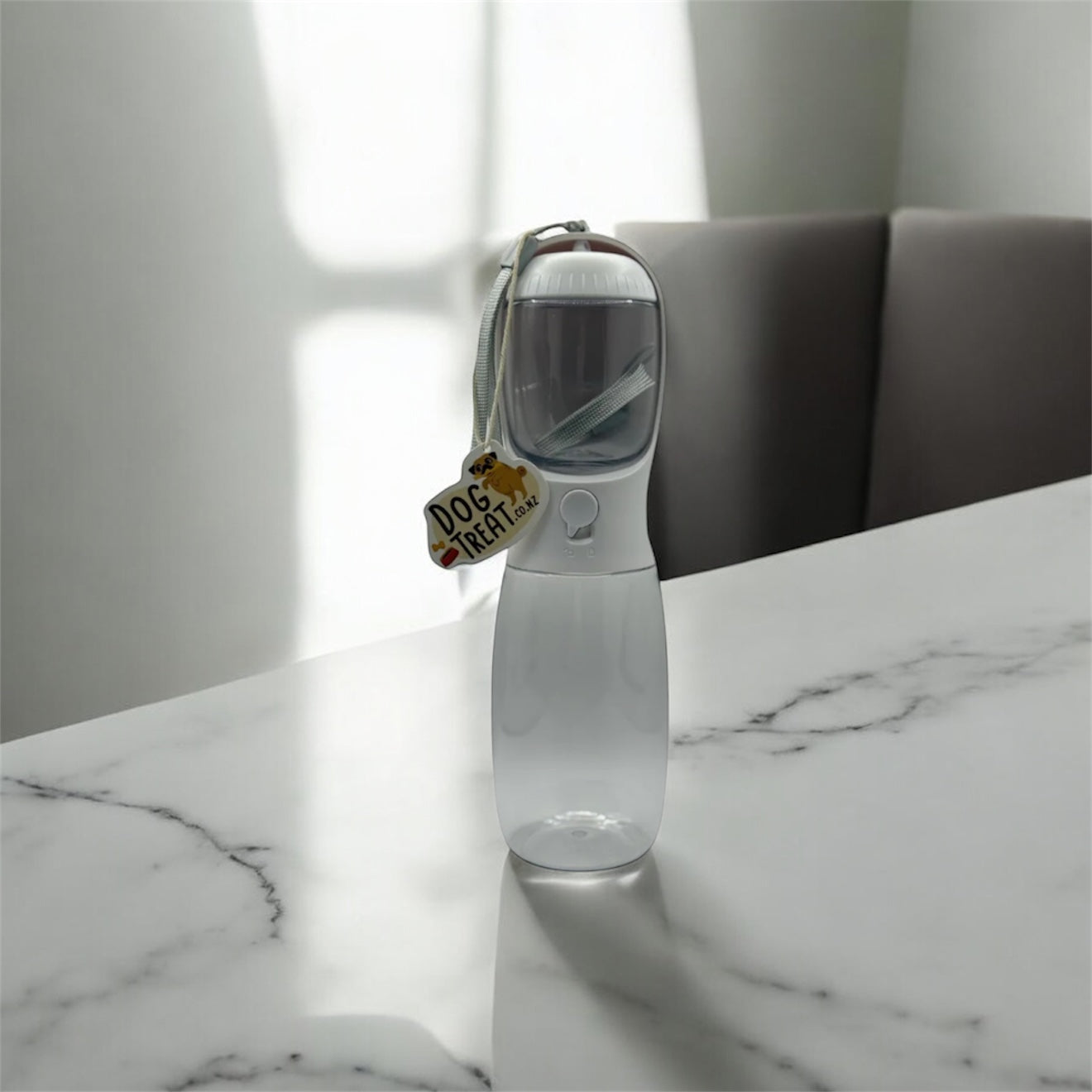 2 in 1 Portable Pet Bowl Bottle With Food Compartment