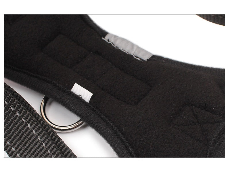 Dog Harness Set Pet Adjustable Chest Strap Walking Collar Vest