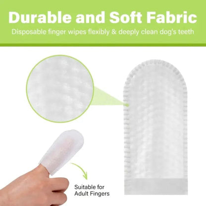 Pet Dental Care Finger Wipes