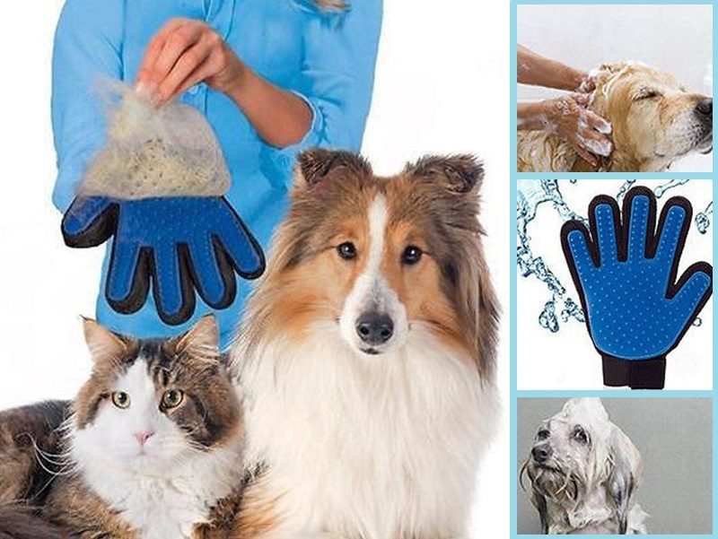2 Pairs Pet Grooming Gloves